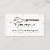 Schere | Hair Stylist Visitenkarte (Rückseite)