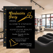 Schere | Hairpin Beauty School Graduation Party Einladung