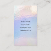 Schere | Hintergrund des iridescent Foil Shine Visitenkarte (Rückseite)