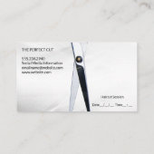 Schere | Holzrahmen Visitenkarte (Rückseite)