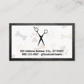 Schere | Hunde | QR-Code Visitenkarte (Rückseite)