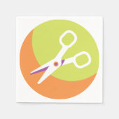 Schere Icon Paper Napkins Serviette (Vorderseite)