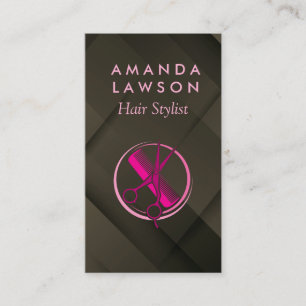 Schere Kamm Logo Friseur Visitenkarte