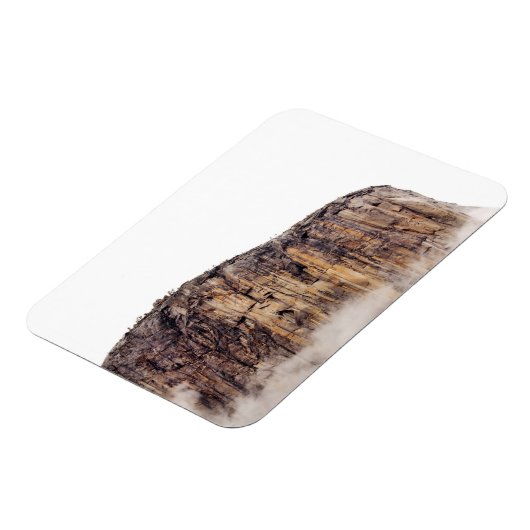 Schere Klippe über Wolken Magnet (Linke Seite)