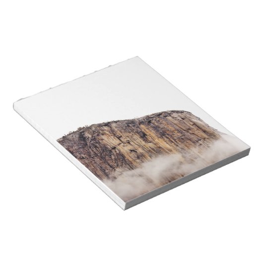 Schere Klippe über Wolken Notizblock (angewinkelt)