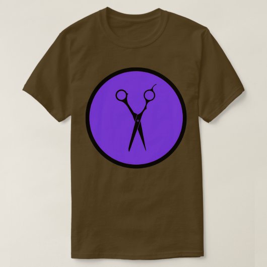Schere Lila T-Shirt (Design vorne)