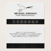 Schere | Lochkarte (Vorne & Hinten)