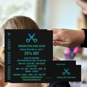 Schere Logo, Friseur, Friseursalon Werbung Flyer