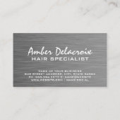 Schere | Metallgewebe Visitenkarte (Rückseite)