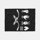 Schere mit Rock Paper Schere Schweissen Maching We Fleecedecke (Vorderseite (Horizontal))