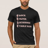 Schere mit Rock Paper (Schere) T-Shirt (Vorderseite)