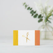 Schere | Modernes Art Weave Muster Terminkarte (Stehend Vorderseite)