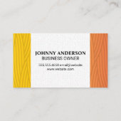 Schere | Modernes Art Weave Muster Terminkarte (Rückseite)