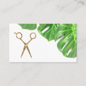 Schere | Monstera Terminkarte (Vorderseite)