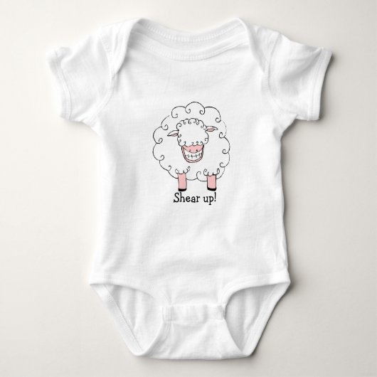 Schere oben! Baby-T-Shirt Baby Strampler (Vorderseite)