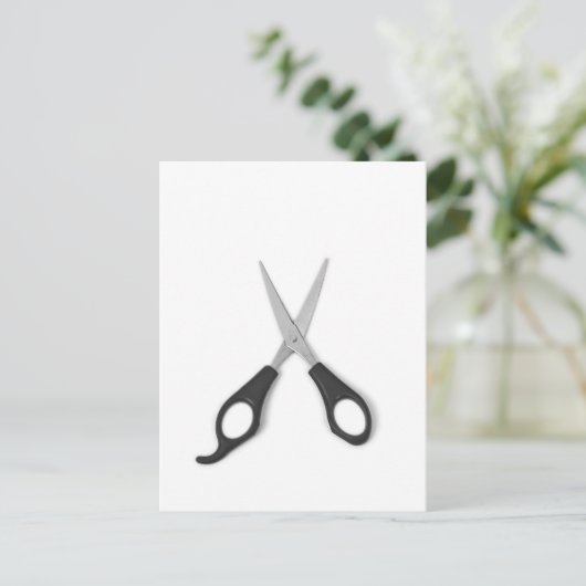 Schere Postkarte (Stehend Vorderseite)