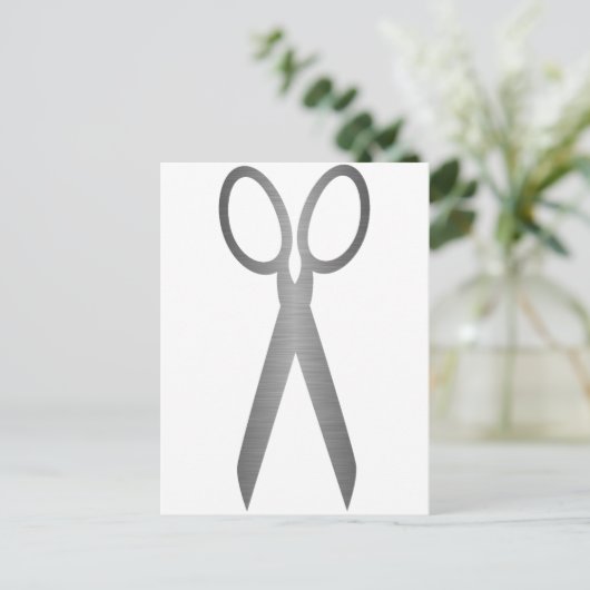 Schere Postkarte (Stehend Vorderseite)