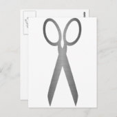 Schere Postkarte (Vorne/Hinten)