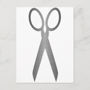 Schere Postkarte