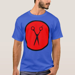 Schere Rot T-Shirt