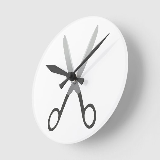 Schere Runde Wanduhr (Winkel)