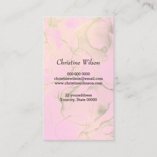 Schere Schmetterlingseide spritzen Visitenkarte (Rückseite)