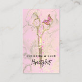 Schere Schmetterlingseide spritzen Visitenkarte (Vorderseite)