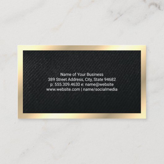 Schere | Schneider Visitenkarte (Rückseite)