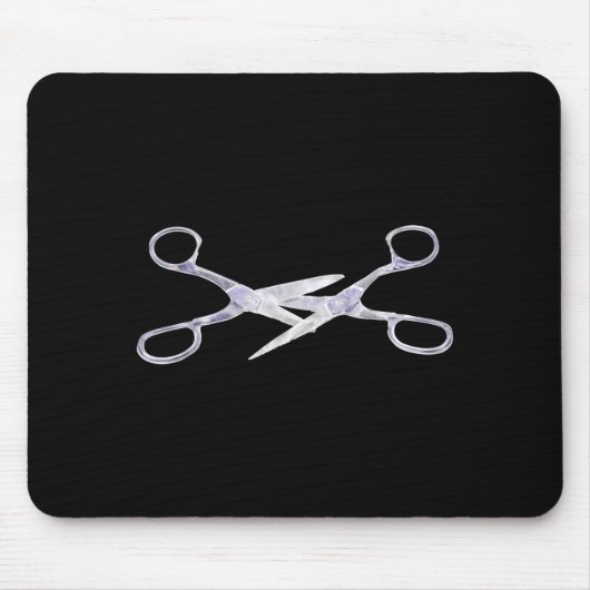 Schere schneidet Schere  Mousepad (Vorne)