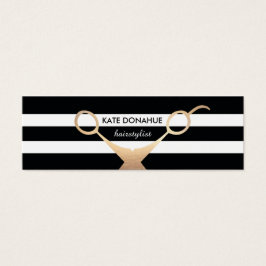 Schere Schwarz-Weiß-Streifen Salon Ernennung