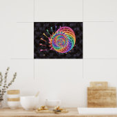 Schere Spiral Poster (Küche)