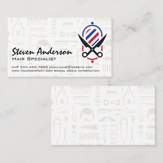 Schere | Stachelrost Visitenkarte (Vorne/Hinten)