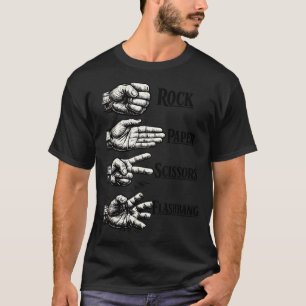 Schere, Stein, Papier, Flashbang, lustiger Gamer-M T-Shirt