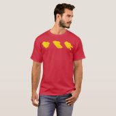 Schere, Stein, Papier Freunde T-Shirt (Vorne ganz)