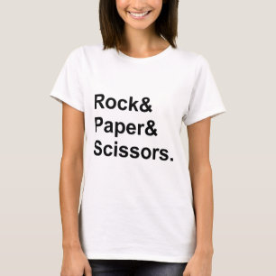 Schere, Stein, Papier Glücksspiel T-Shirt