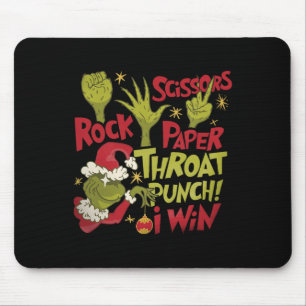 Schere Stein Papier Kehlenschlag Ich Gewinne Lusti Mousepad