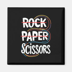Schere, Stein, Papier Lesbisch Lustig Schwule Prid Magnet