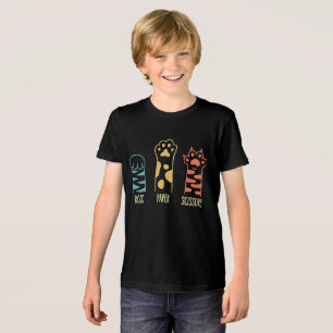 Schere Stein Papier Lustige Katzenpfote Tri-Blend Shirt