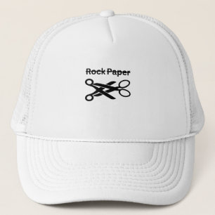 Schere Stein Papier Lustiges Lesben-Thema Truckerkappe