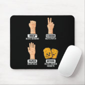 Schere, Stein, Papier Nichts schlägt Chicken Nugge Mousepad (Mit Mouse)