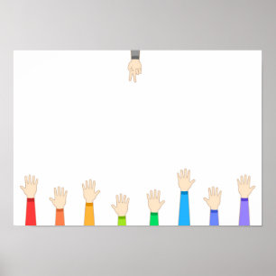 Schere, Stein, Papier. Poster