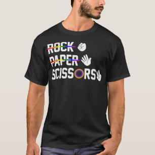 Schere Stein Papier Schwul Lesbisch LGBT Stolz  T-Shirt
