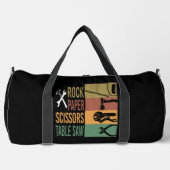 Schere Stein Papier Tischkreissäge Duffle Bag (Vorderseite)
