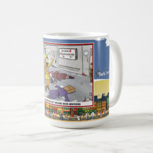 Schere, Stein, Papier   Wortspiel-Klassiker Kaffeetasse
