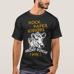 Schere Stein Papier Würgegriff Kuhbauer S T-Shirt