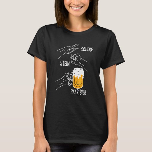 Schere Steinparkbierhops 1 T-Shirt (Vorderseite)