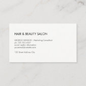 Schere/Symbol/Friseurin Visitenkarte (Rückseite)