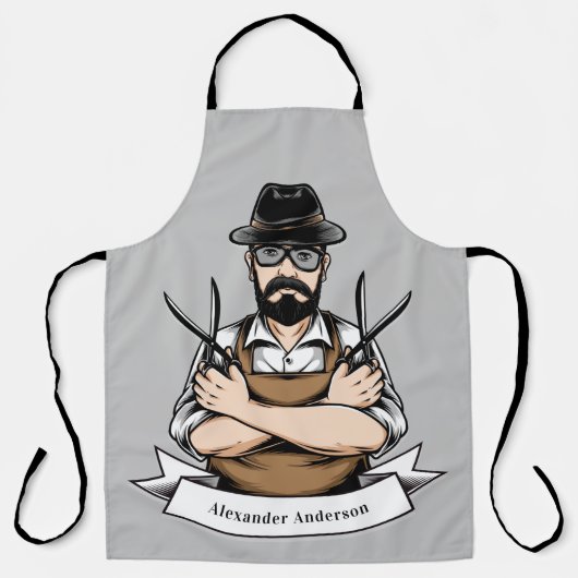 Schere Typ Schürze personalisieren (Vorderseite)