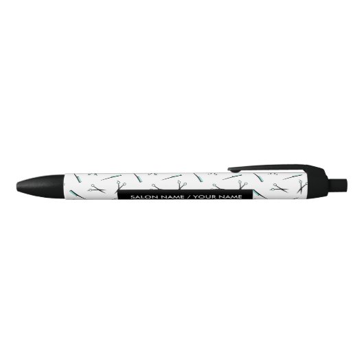 Schere-u. Kamm-Muster-Haar-Stylist Kugelschreiber (Oberseite)