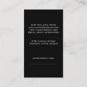 Schere und Button Terminkarte (Rückseite)